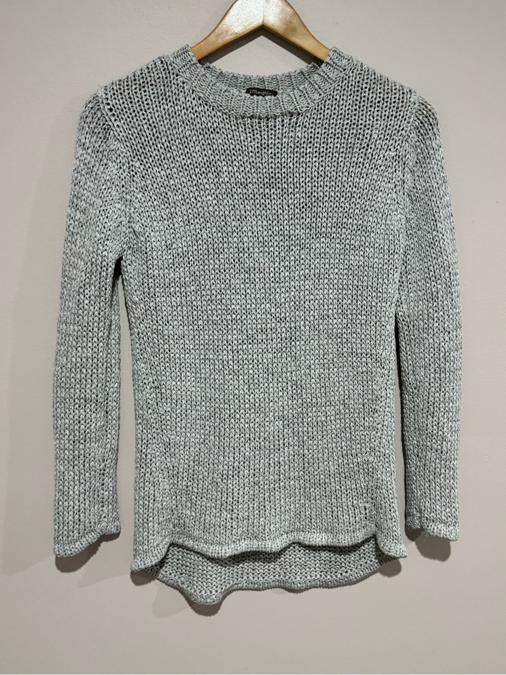 APC Grey Metallic Sparkly Loose Weave Sweater XS